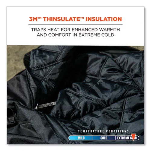 N-ferno 6471 Thermal Bibs With 500d Nylon Shell, Small, Black, Ships In 1-3 Business Days