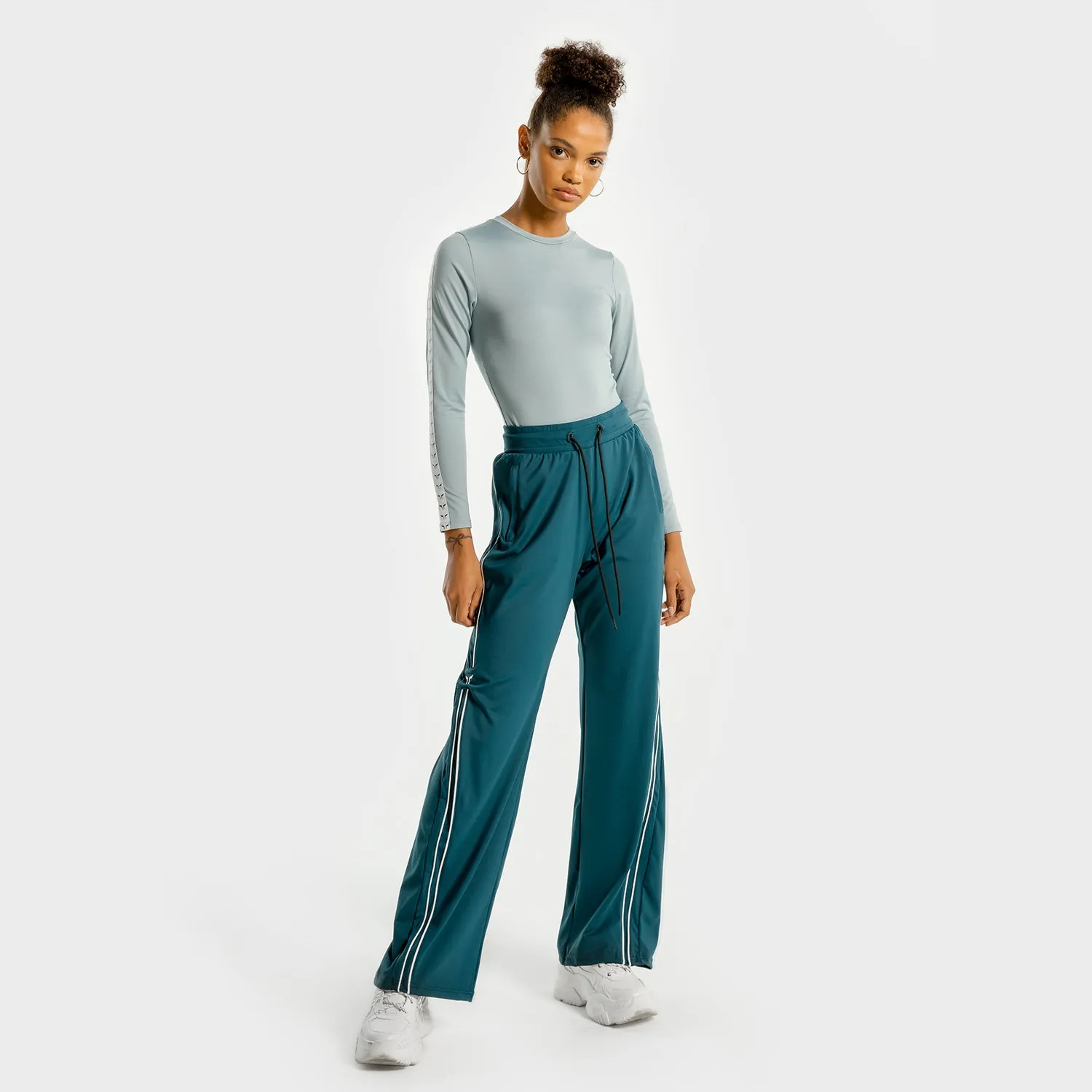 Noor Wide Leg Pants - Teal