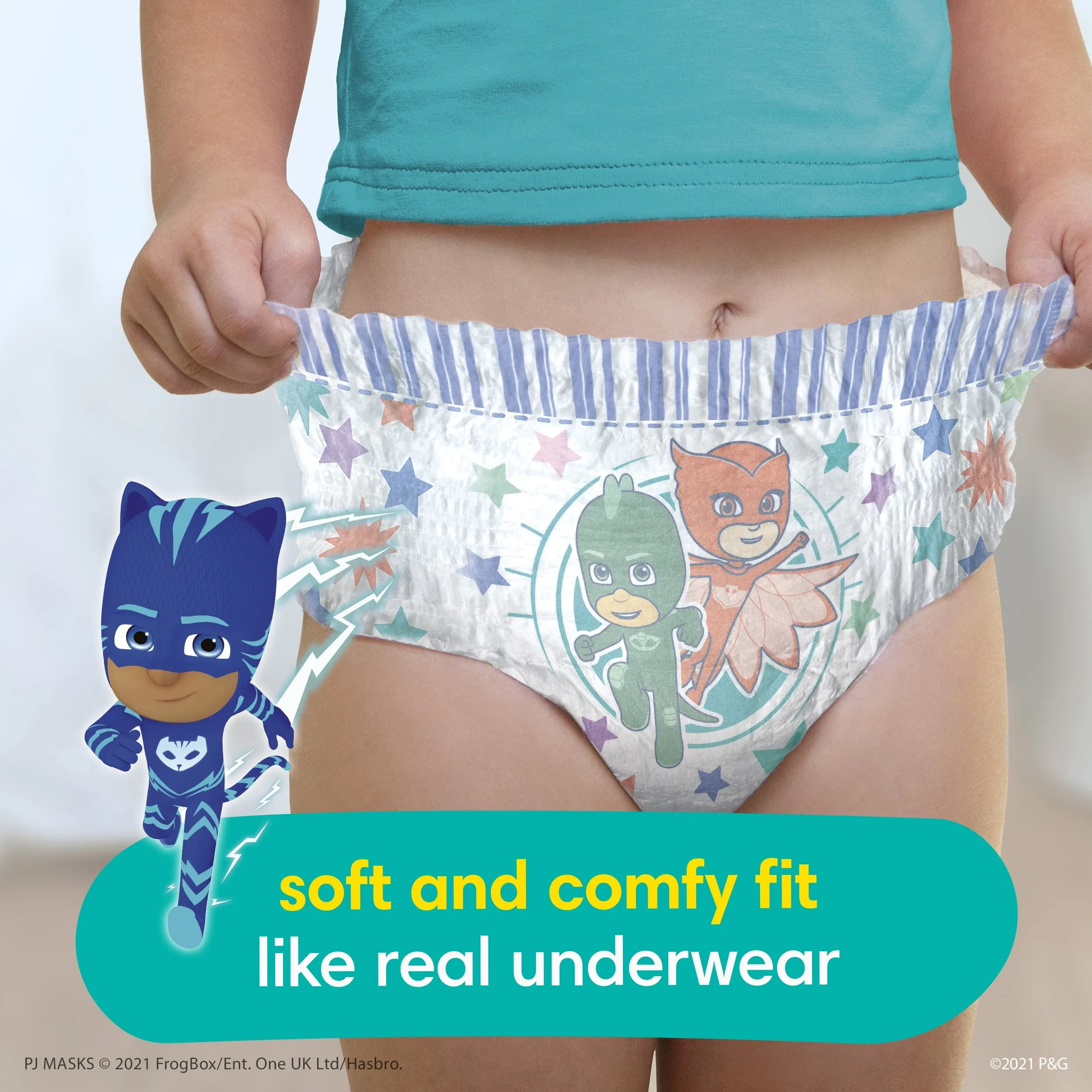 Pampers Easy Ups PJ Masks Training Pants Boys Size 3T/4T 22 Count