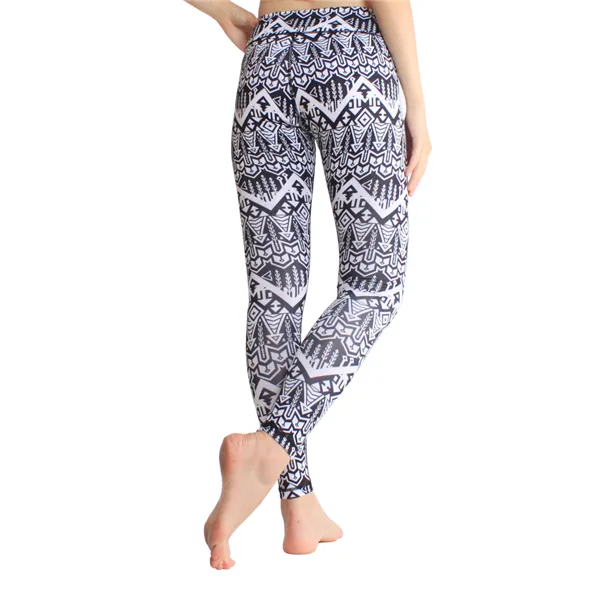 Printed Digital High Waist Yoga Pants