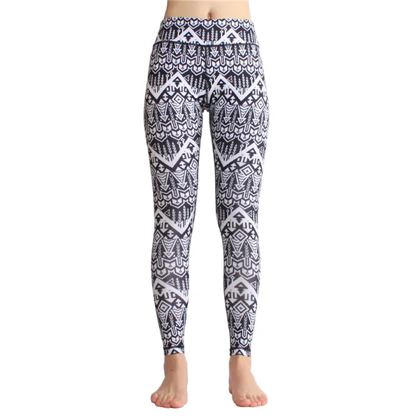 Printed Digital High Waist Yoga Pants