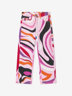 Pucci Girls Marmo Jeans in Multicoloured