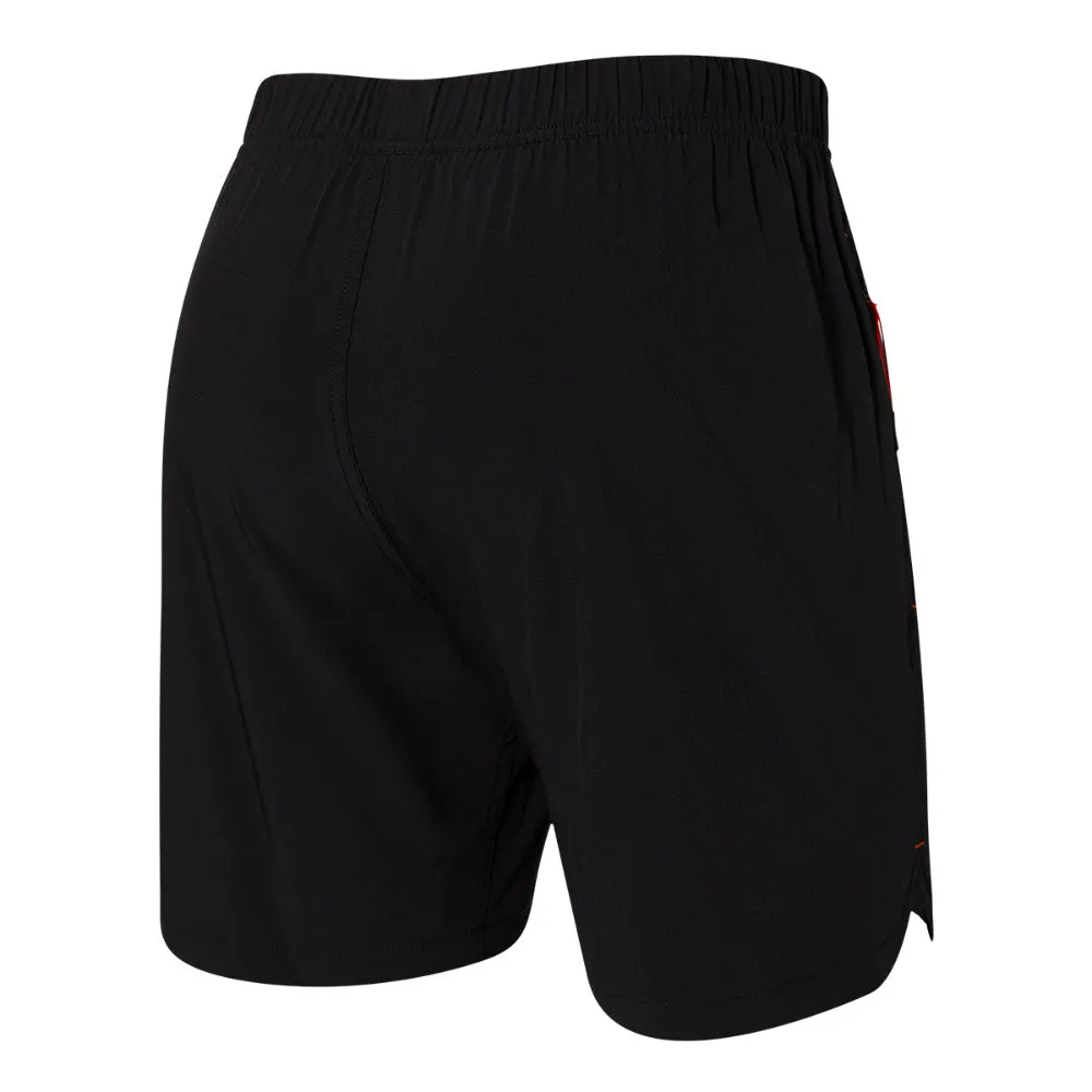 SAXX GAINMAKER 2 IN 1 BLACK TRAINING SHORTS