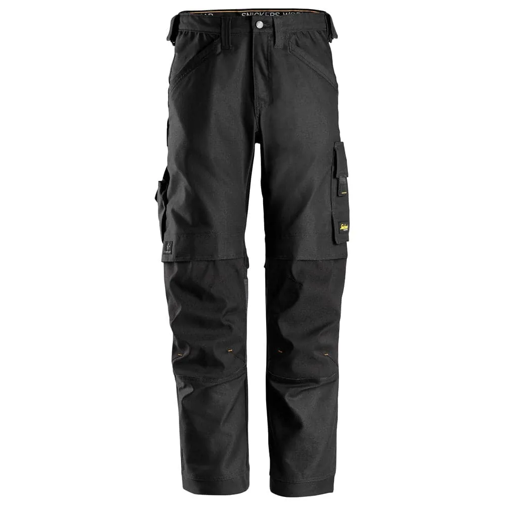 Snickers 6324  AllroundWork, Canvas  Stretch Work Trousers  Black