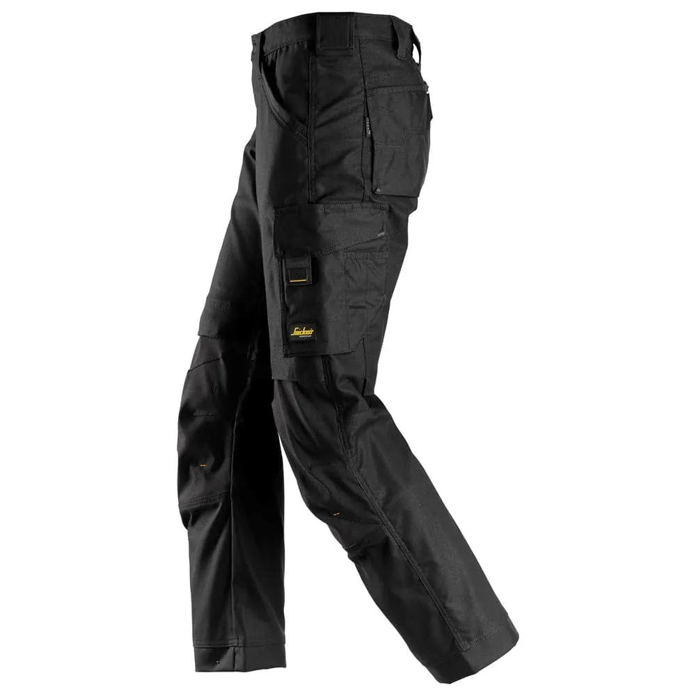 Snickers 6324  AllroundWork, Canvas  Stretch Work Trousers  Black