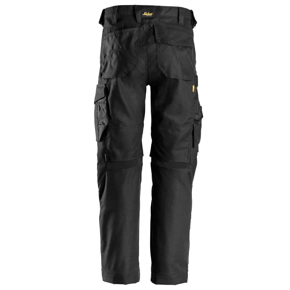 Snickers 6324  AllroundWork, Canvas  Stretch Work Trousers  Black