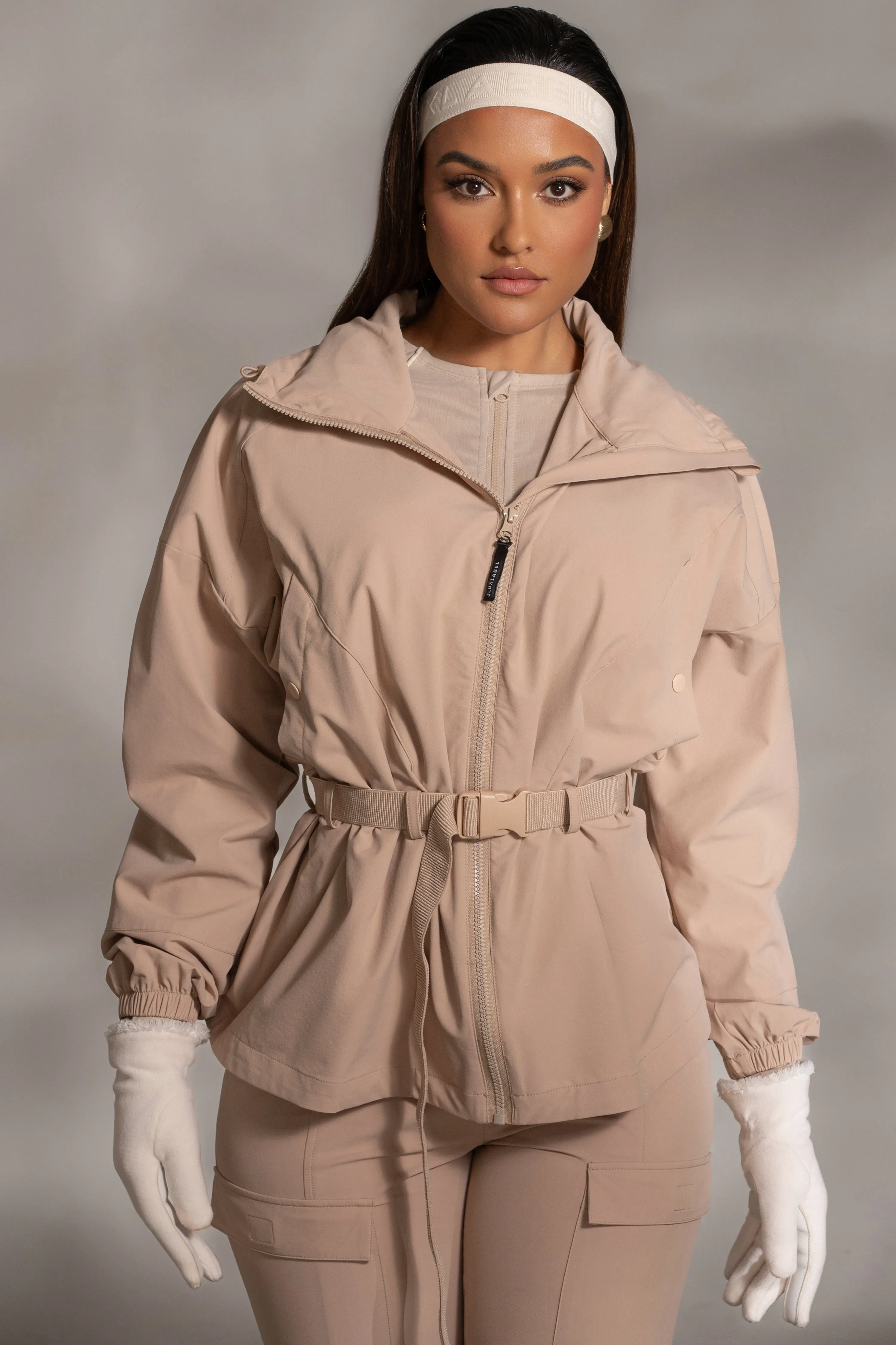 Tan Willow Belted Jacket