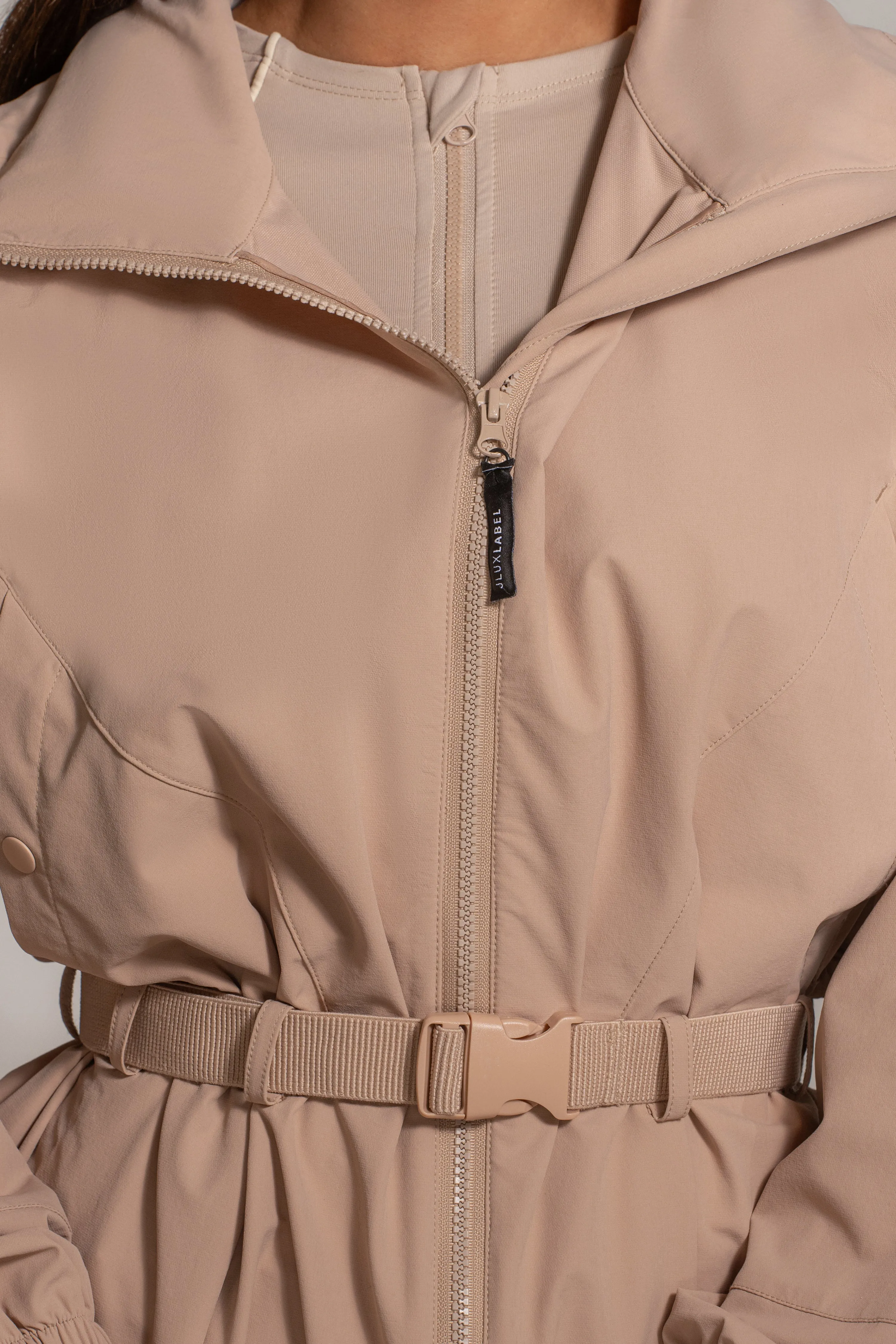 Tan Willow Belted Jacket