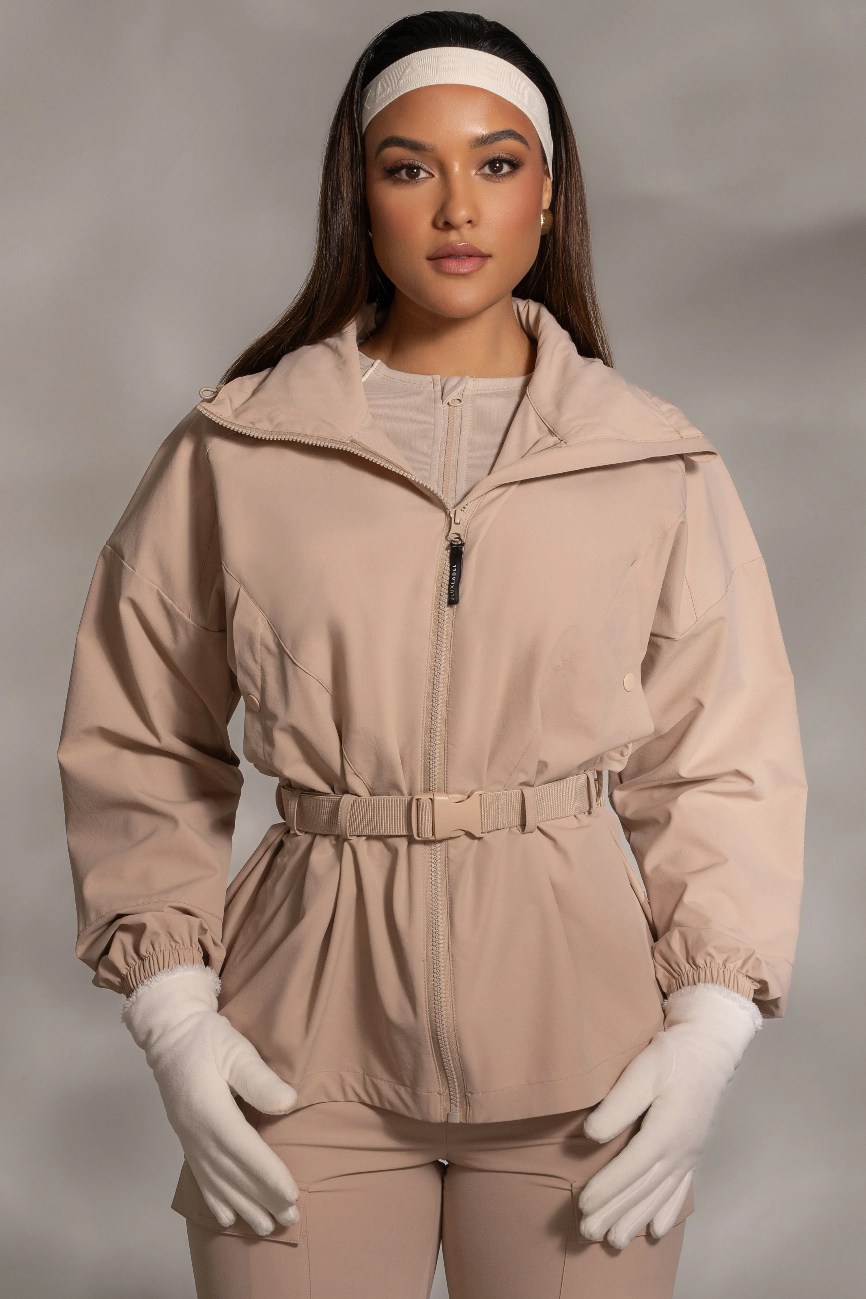 Tan Willow Belted Jacket