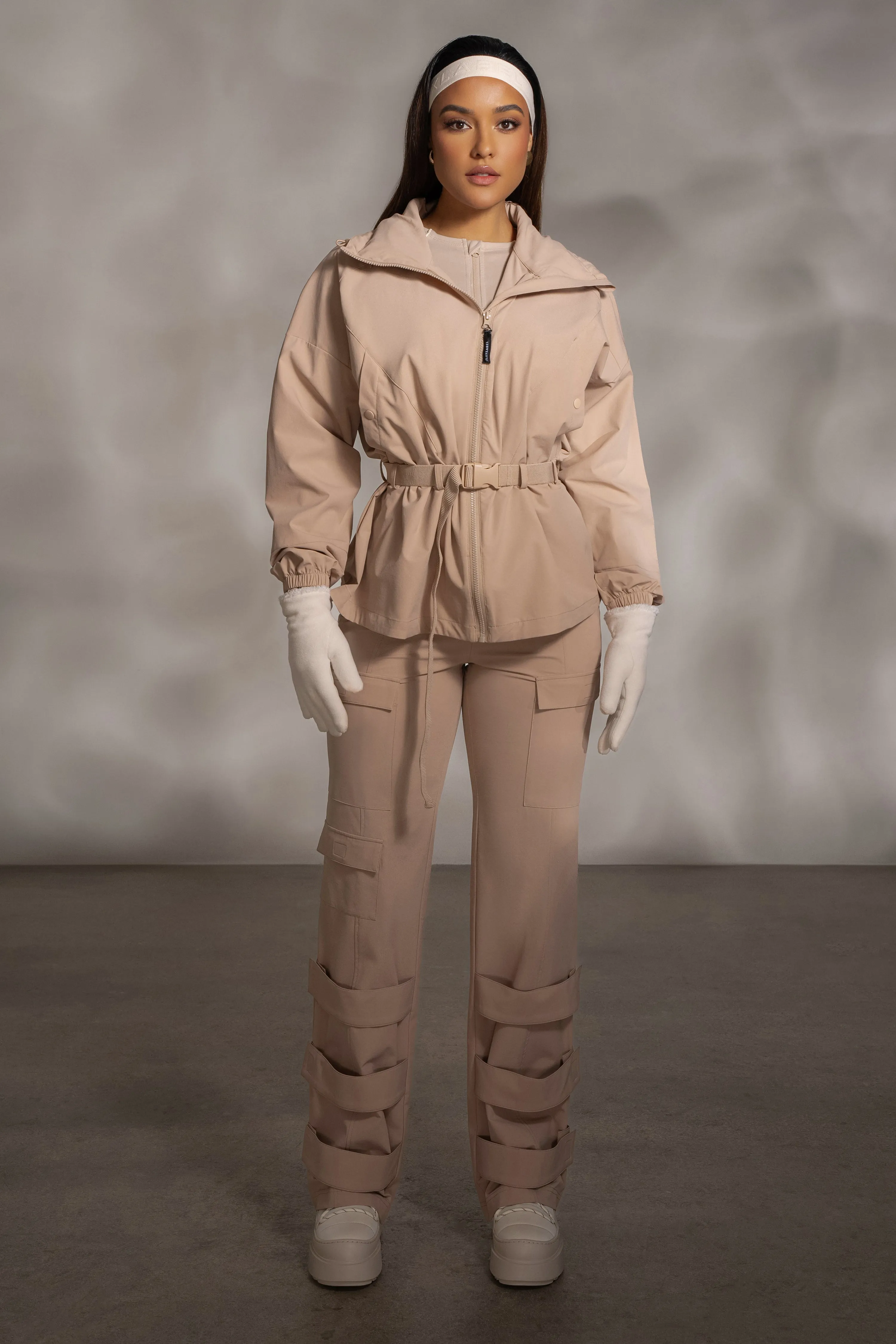 Tan Willow Belted Jacket