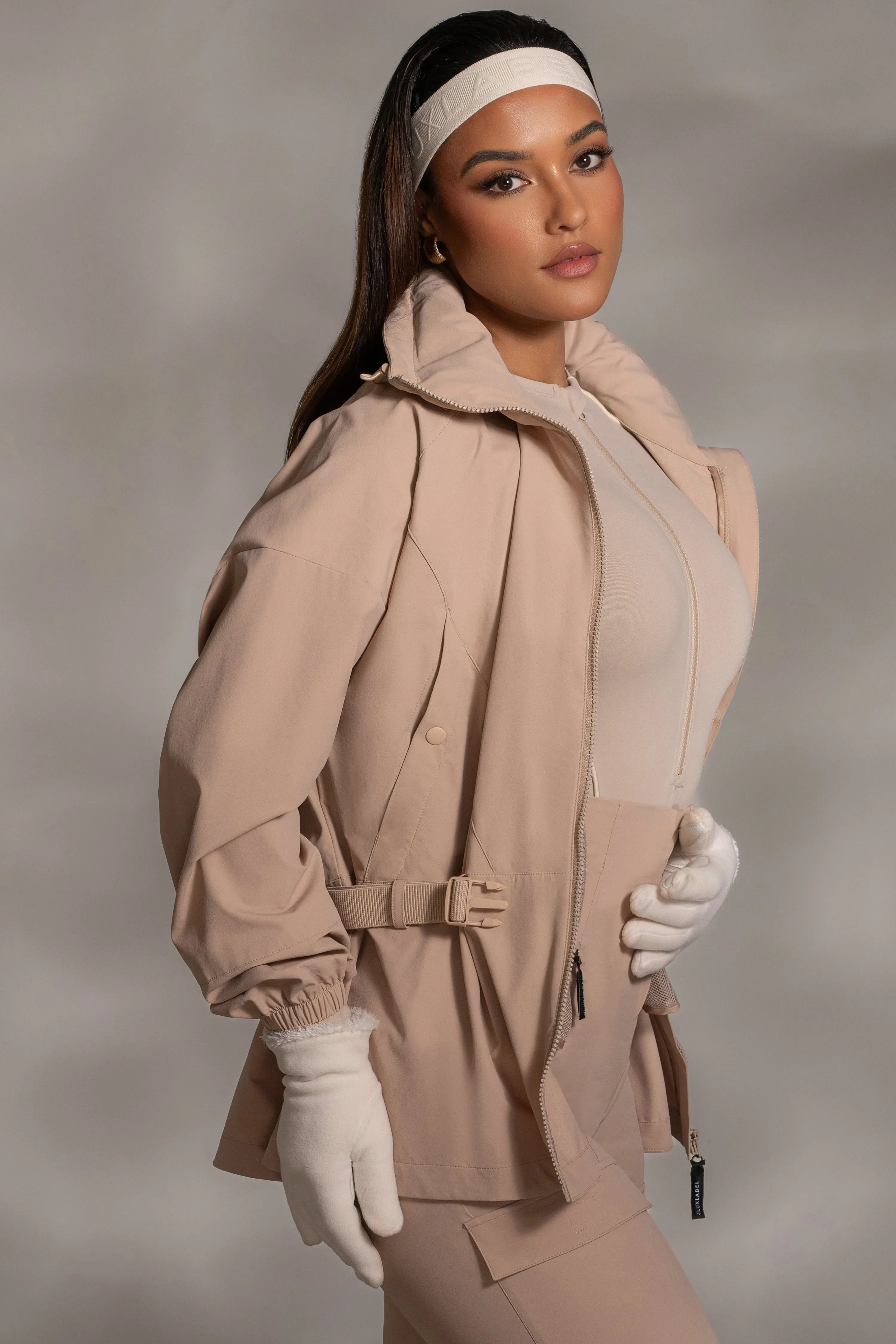 Tan Willow Belted Jacket