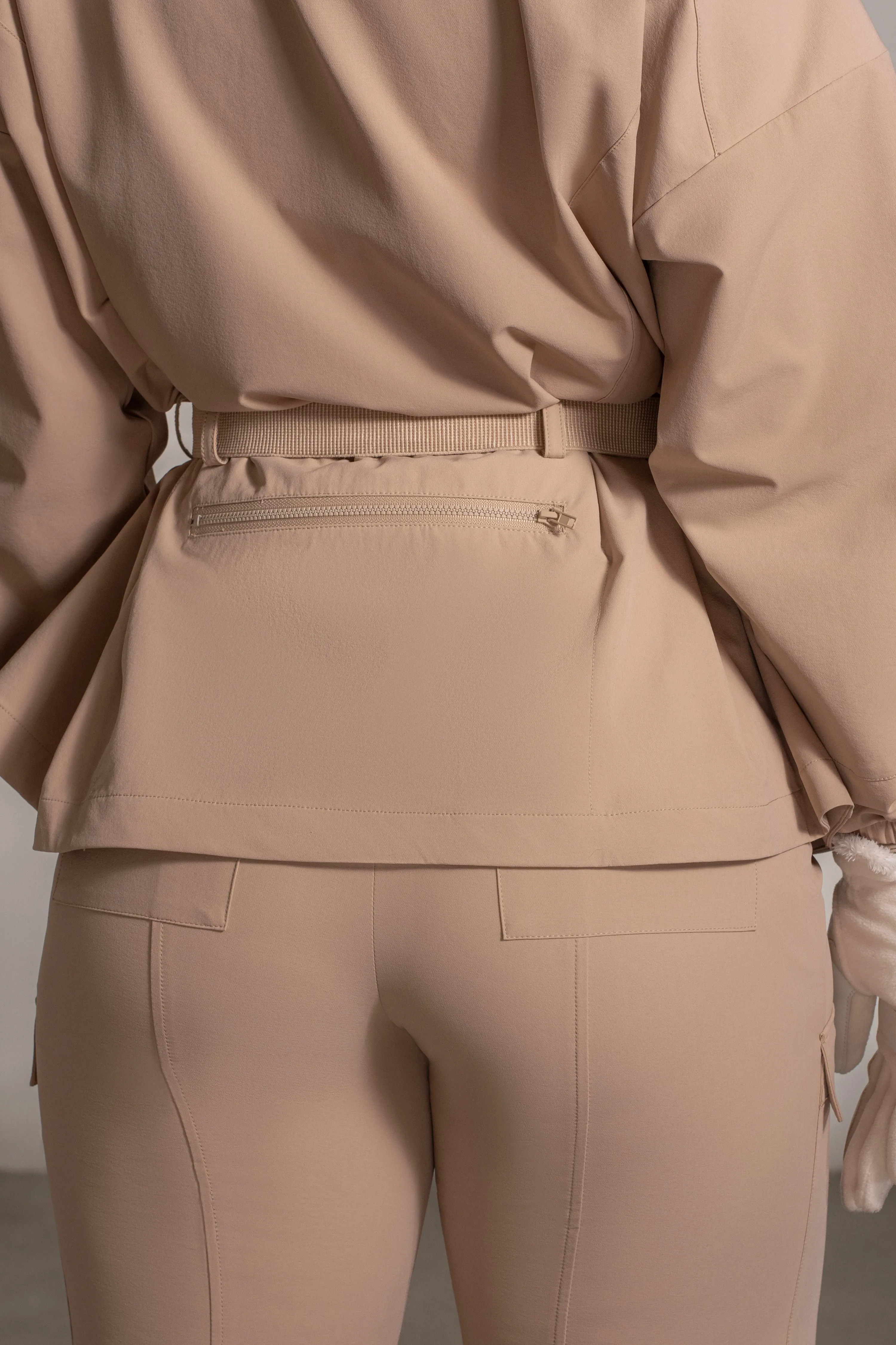 Tan Willow Belted Jacket