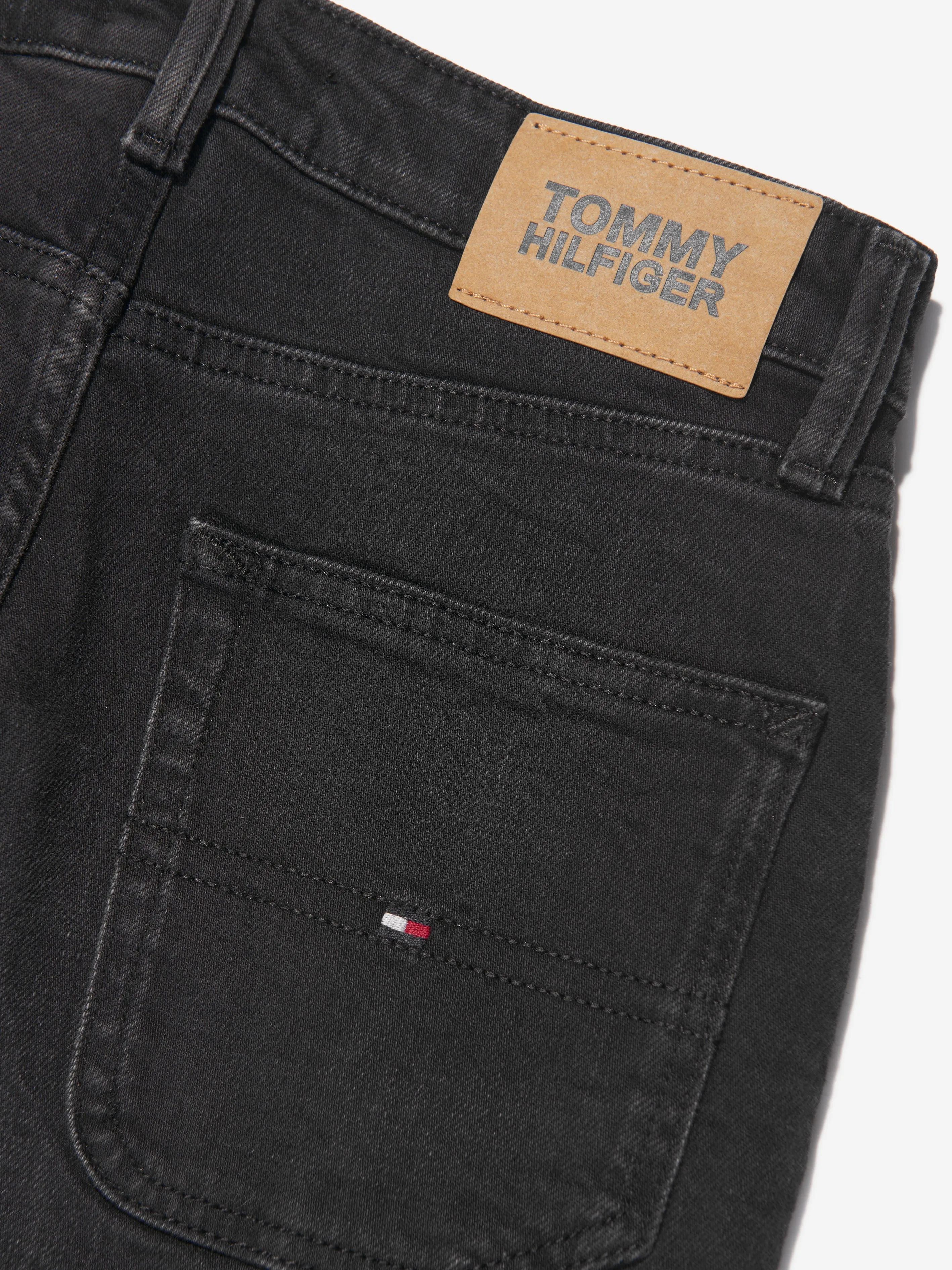 Tommy Hilfiger Boys Modern Straight Jeans in Black