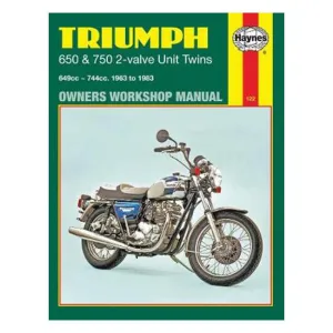 Triumph 650 and 750 2-valve Unit Twins 1963-1983 Repair Manual - Haynes Publishing