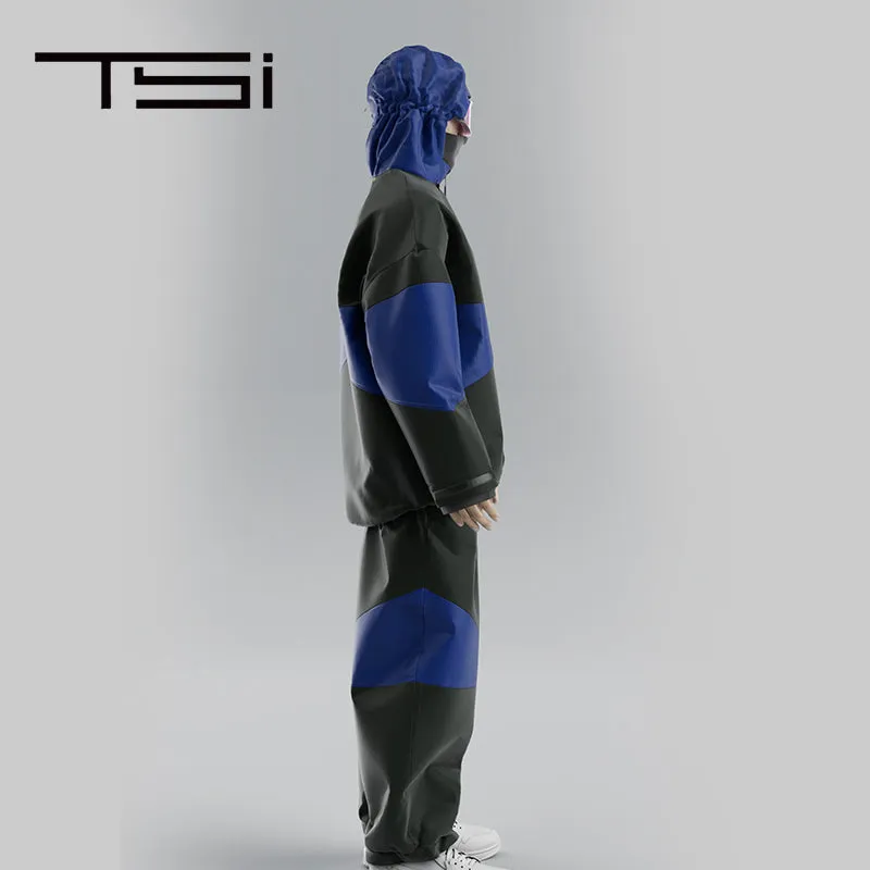 TSI 23/24 Upgraded 3L Black/Navy Snowboarding Jacket & Pants