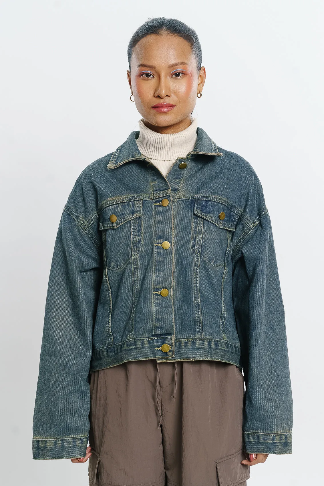 Vintage Flared Denim Jacket