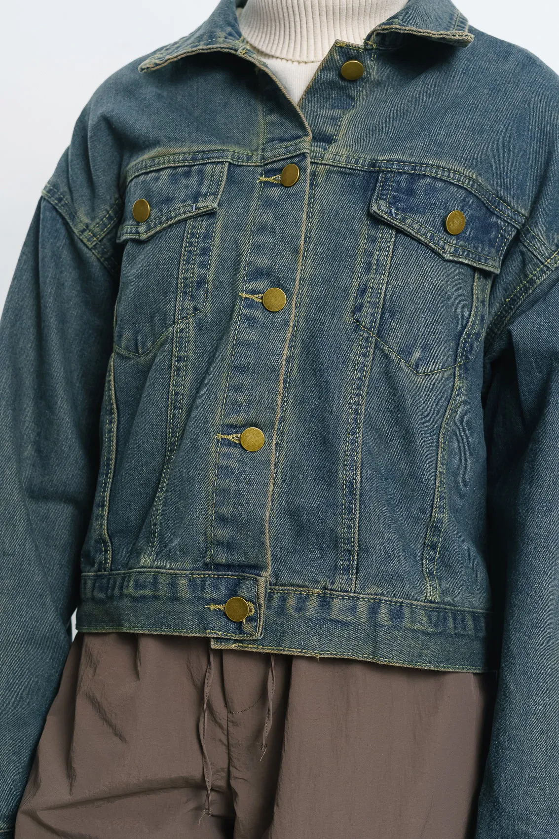 Vintage Flared Denim Jacket