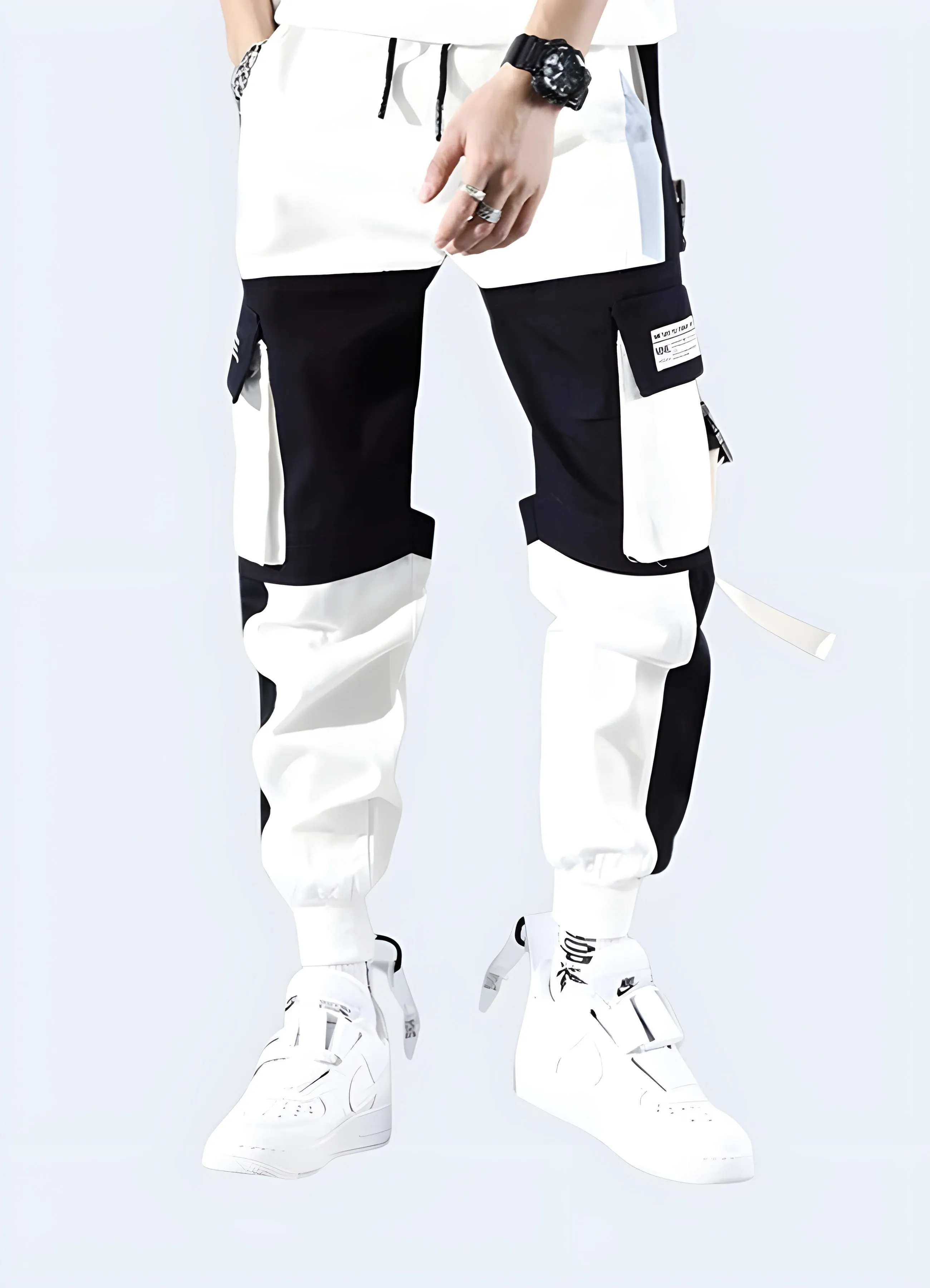 White Techwear Pants