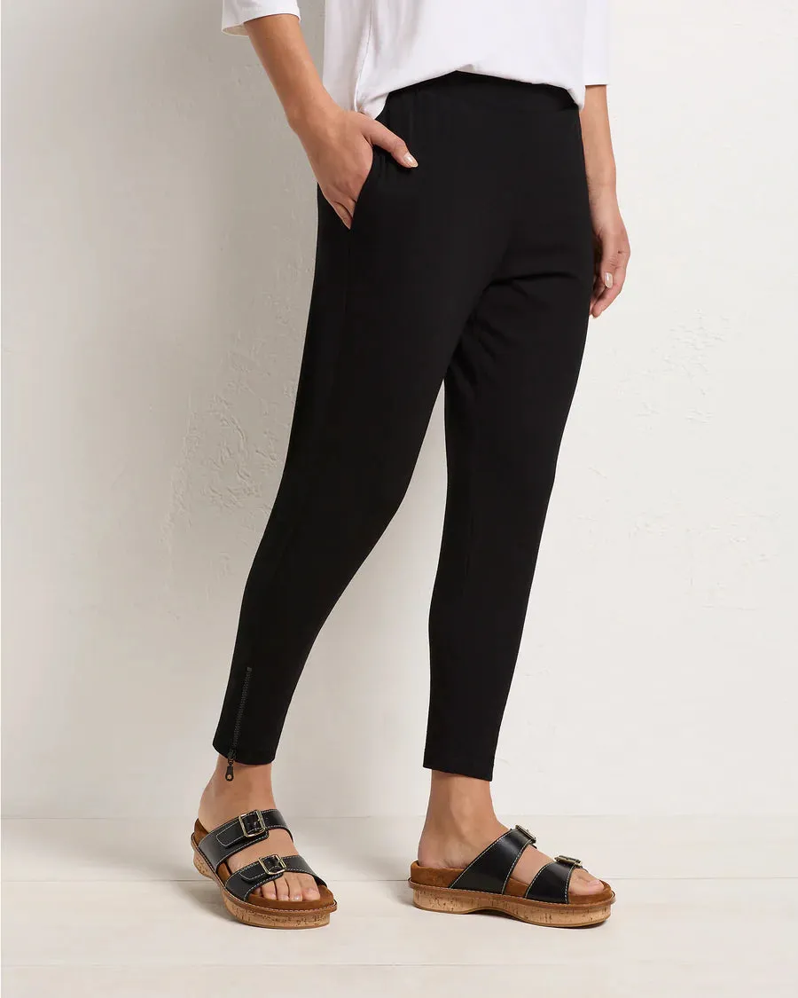 ZIP STILETTO PANT- FRENCH NAVY